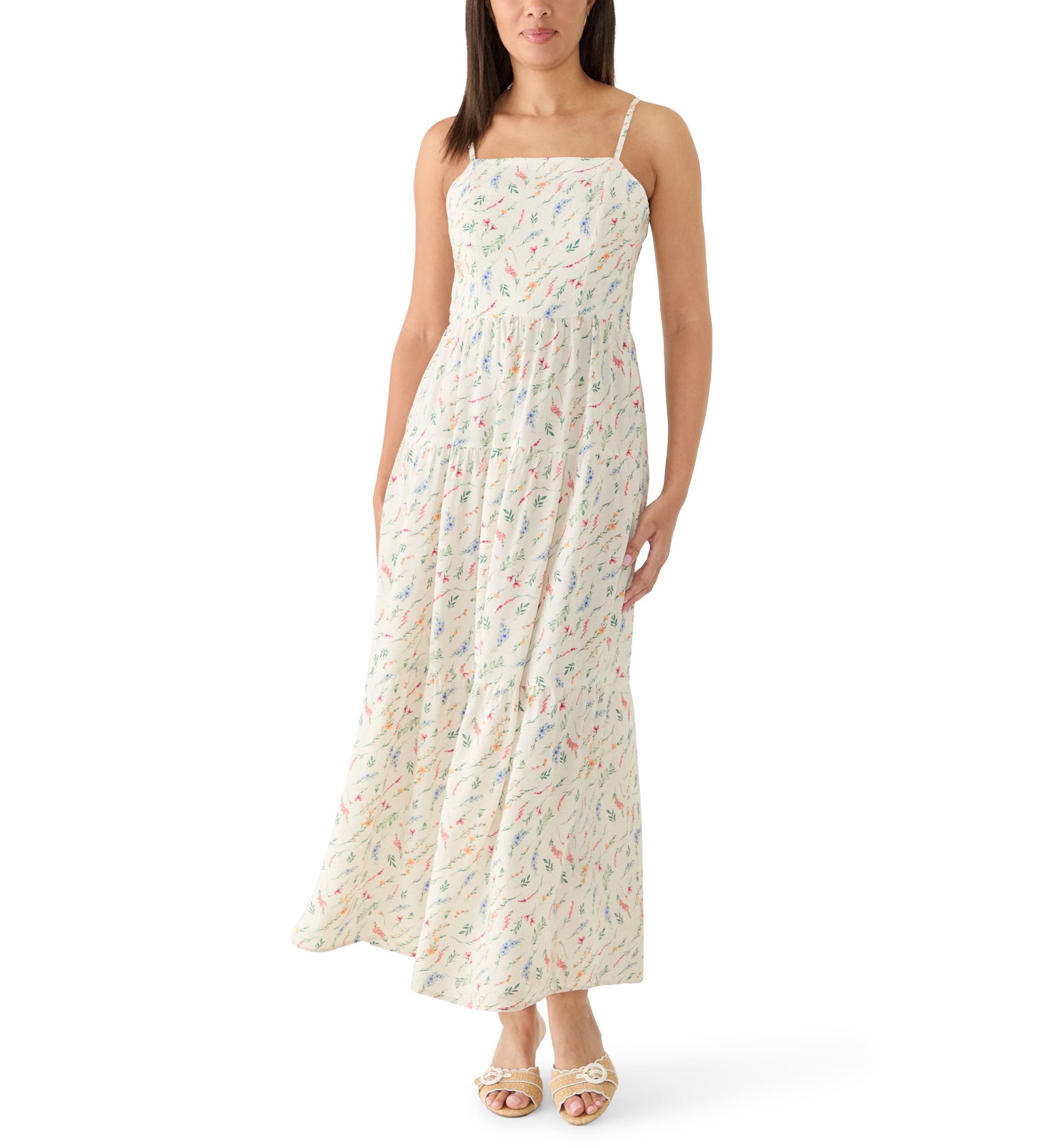 sachin and babi light blue dress African print Casual Midi Dress – Furaha – Lilysnest main image 1
