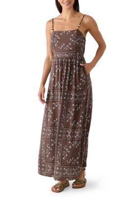 June & Hudson Women's Bead Strap Maxi Flare Dress, XL