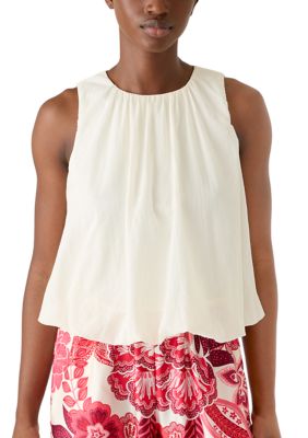 June & Hudson Women's Bubble Hem Tank Top, Large