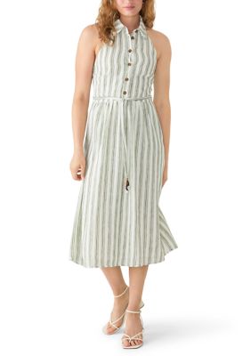 June & Hudson Women's Sleeveless Collared Shirtdress, XL