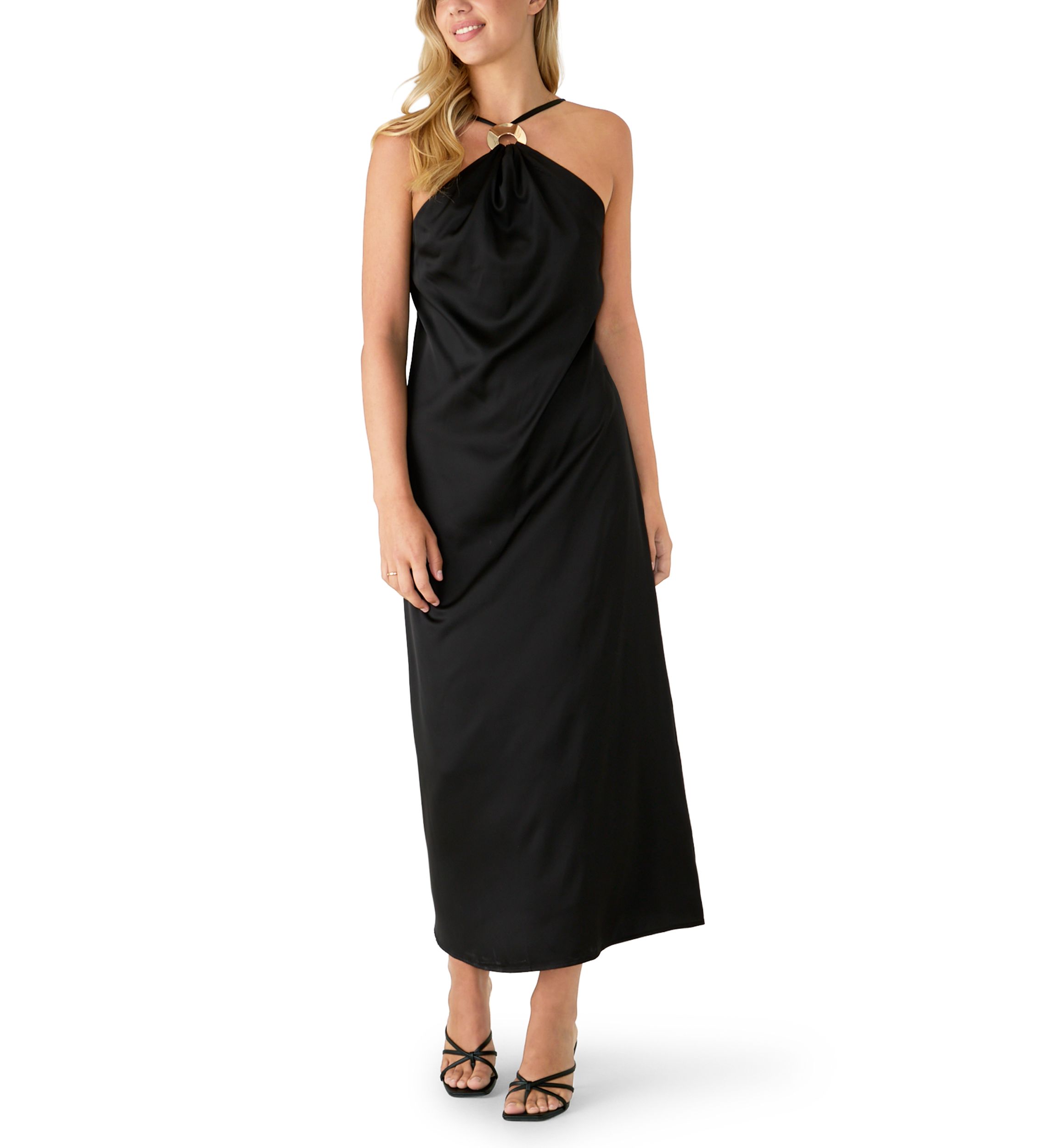 satin low cut wedding dress Simple Sheath Deep V-neck Dresses MW746 STYLE:A04267008 Weekend Essentials Orange Sequin Halter Evening while the smooth skirt