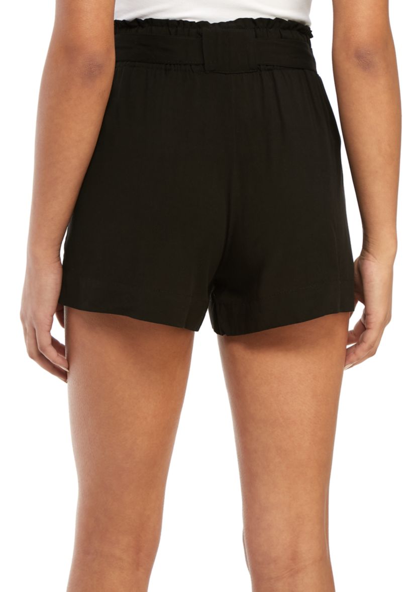 Paperbag Waist Challis Shorts