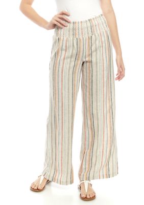 Indigo Rein Junior s Smocked Waist Linen Pants belk