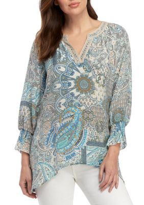 Spense Print Shark Bite Tunic | belk