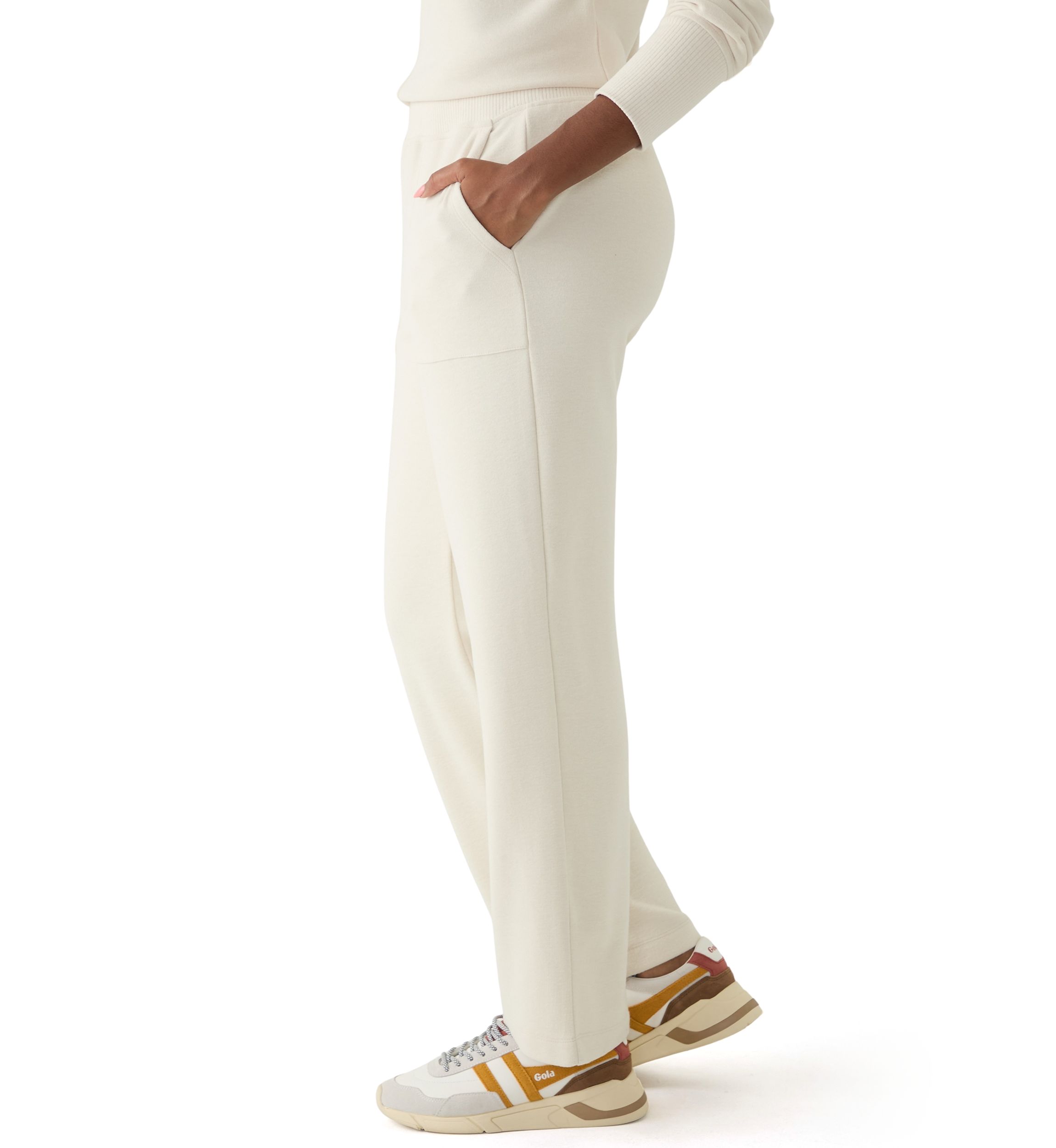 Womens Straight Patch Pocket Pants