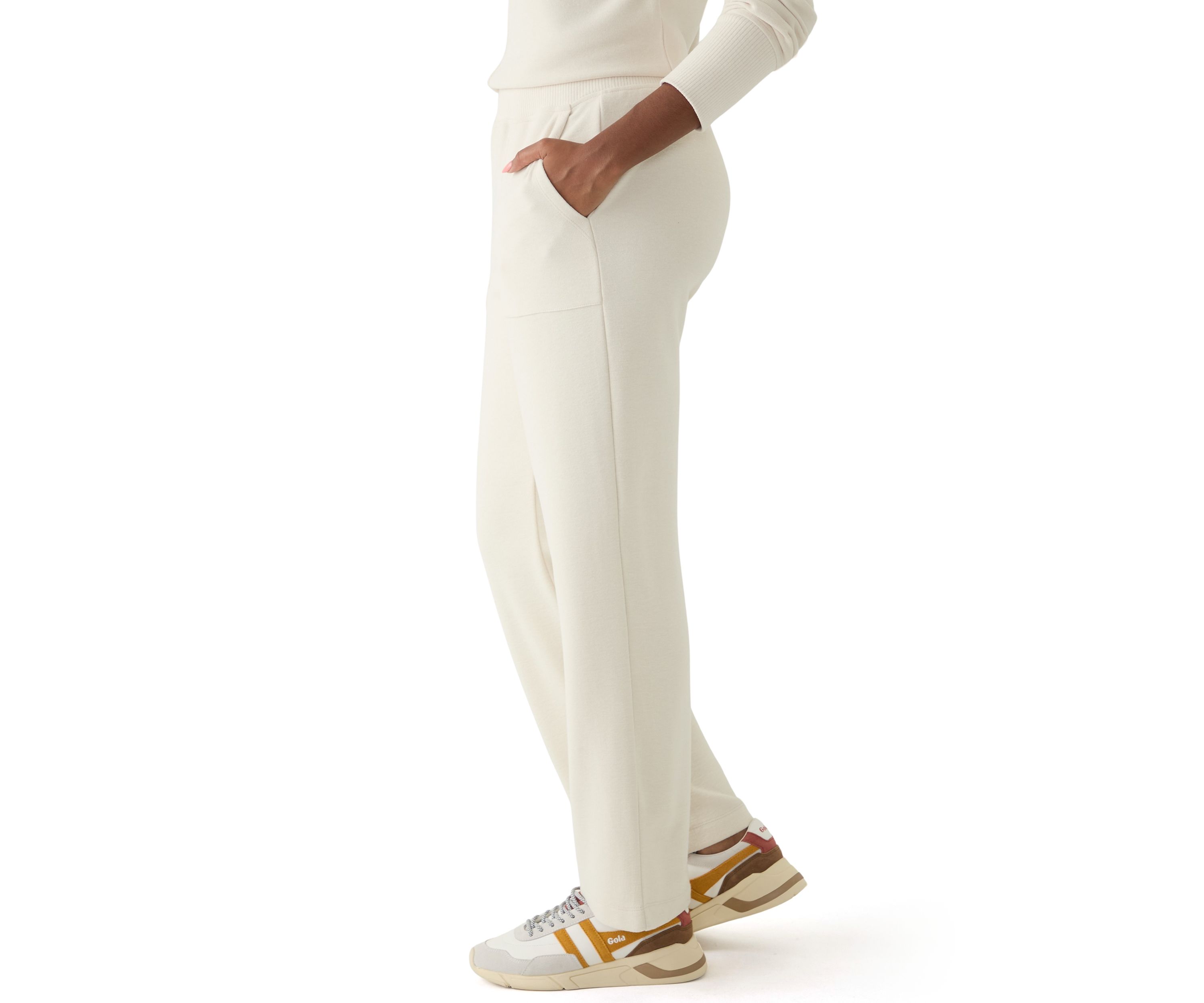 Womens Straight Patch Pocket Pants
