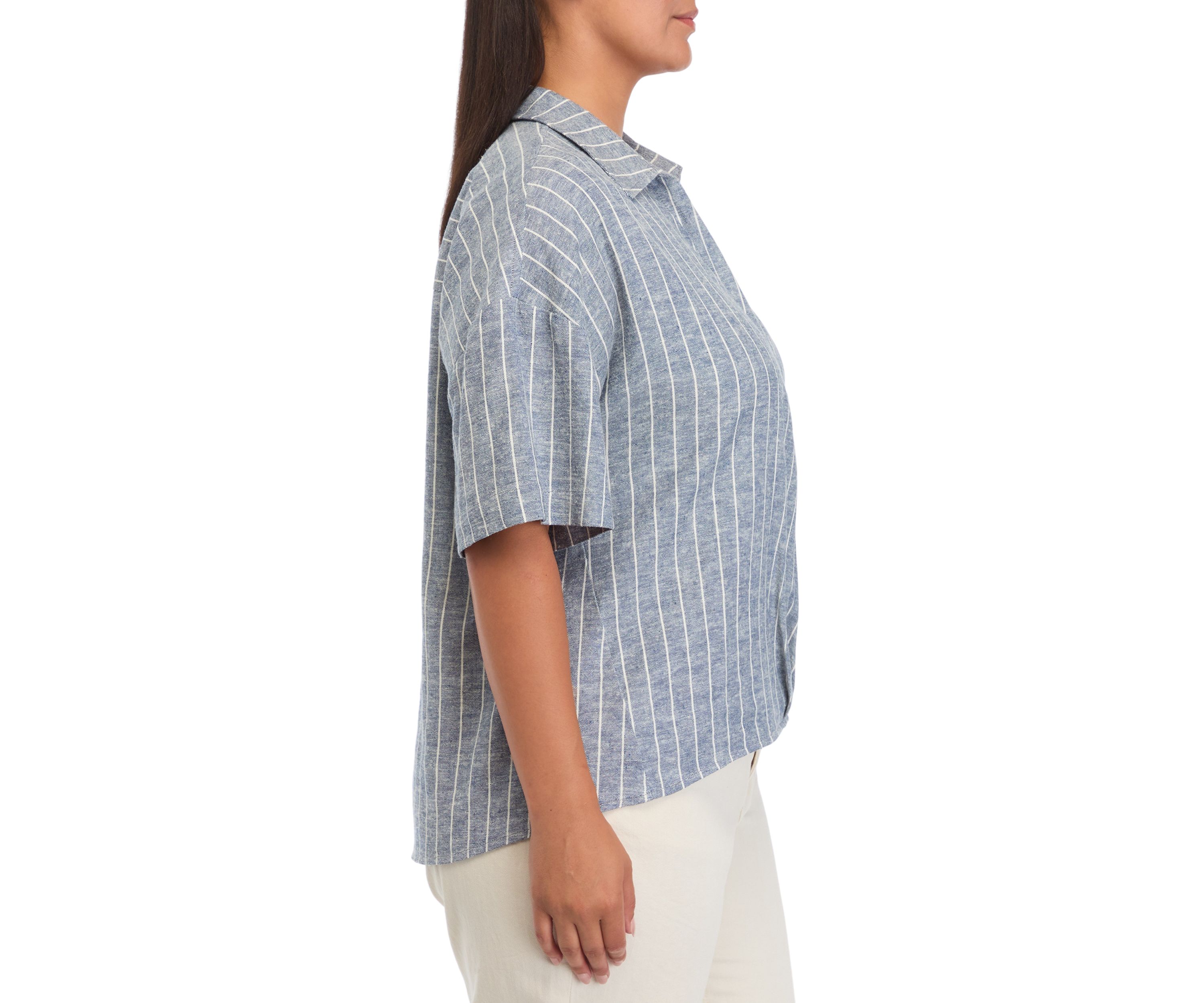 Plus Size Wrap Twist Front Top