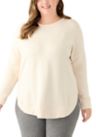 Plus Size Curved Hem Pullover