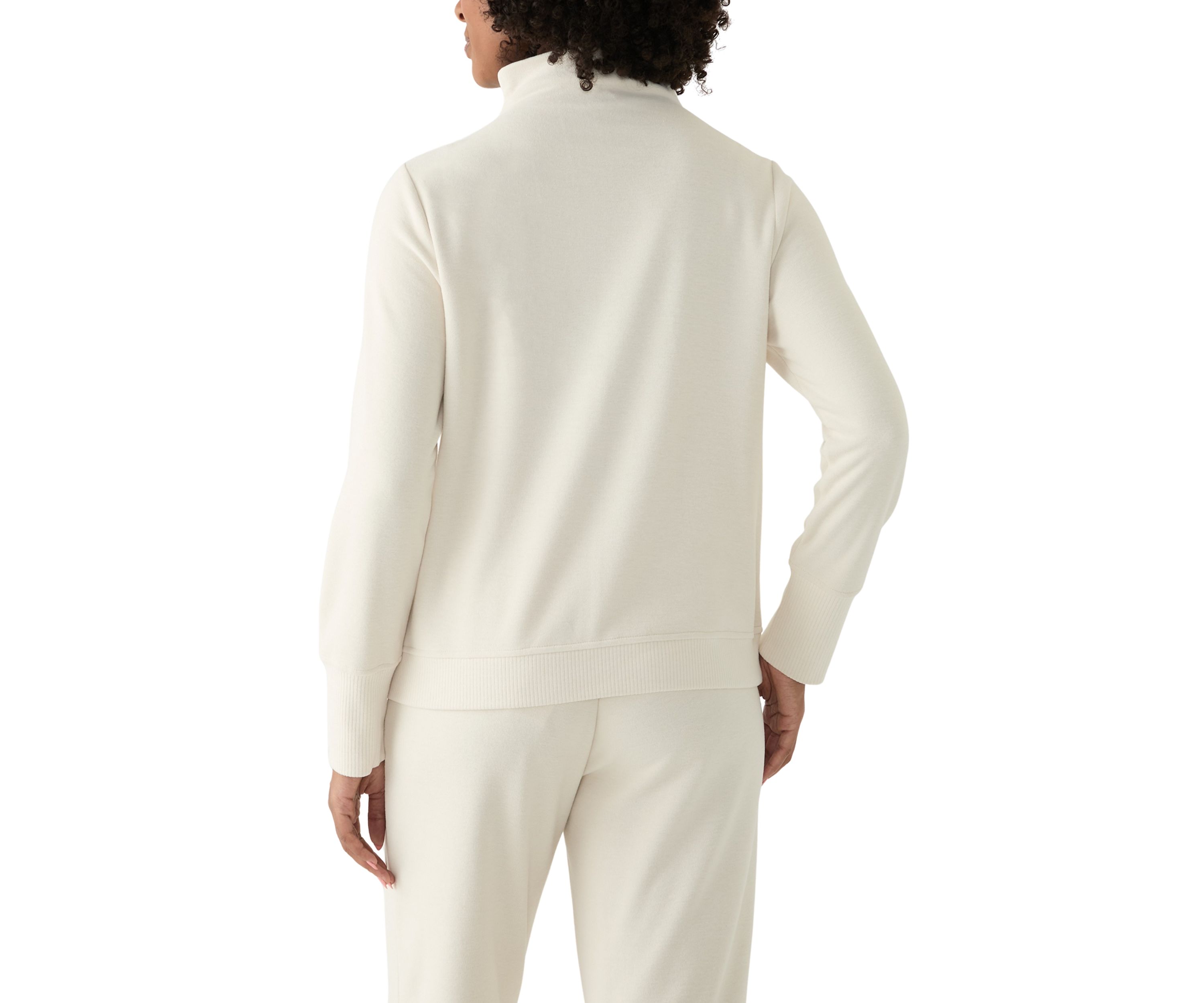 Womens Long Sleeve Mock Neck Top