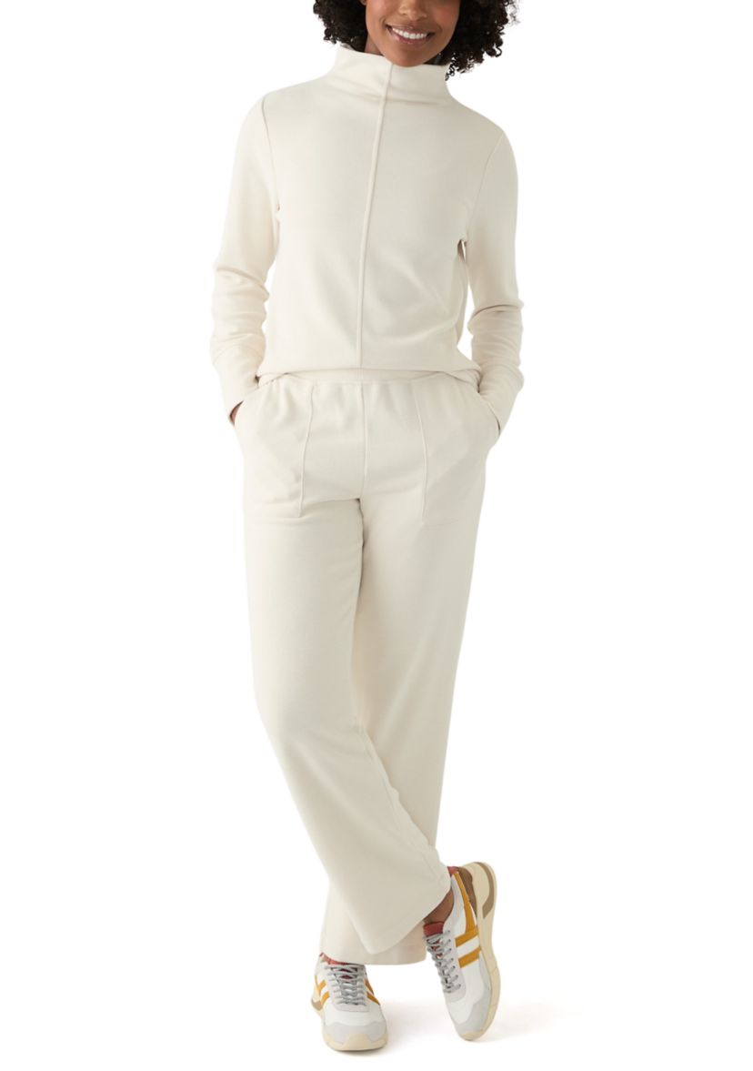 Womens Long Sleeve Mock Neck Top