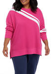 Plus Size Long Sleeve Sweeper Pullover