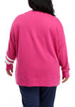 Plus Size Long Sleeve Sweeper Pullover