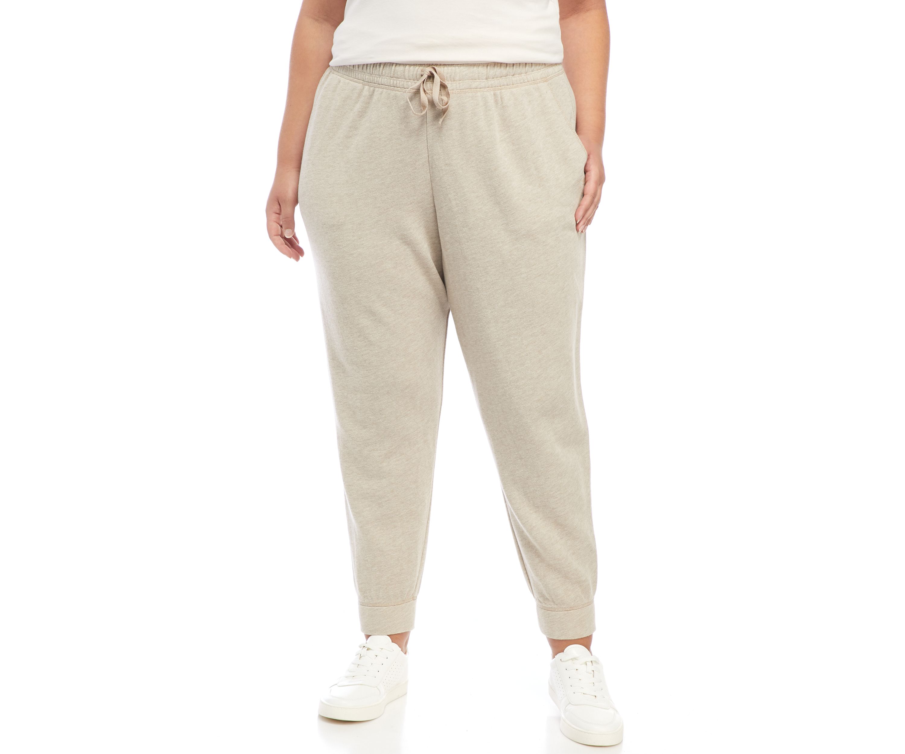 Plus Size Solid Joggers 