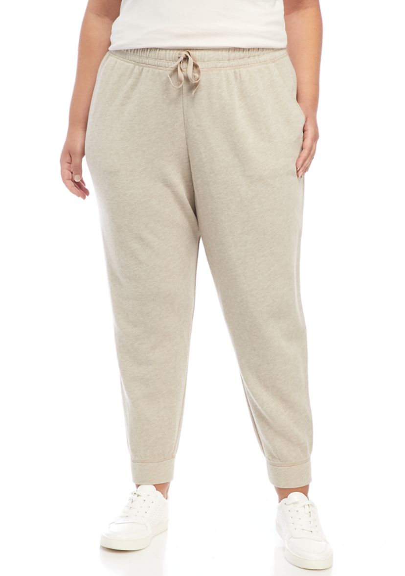 Plus Size Solid Joggers 