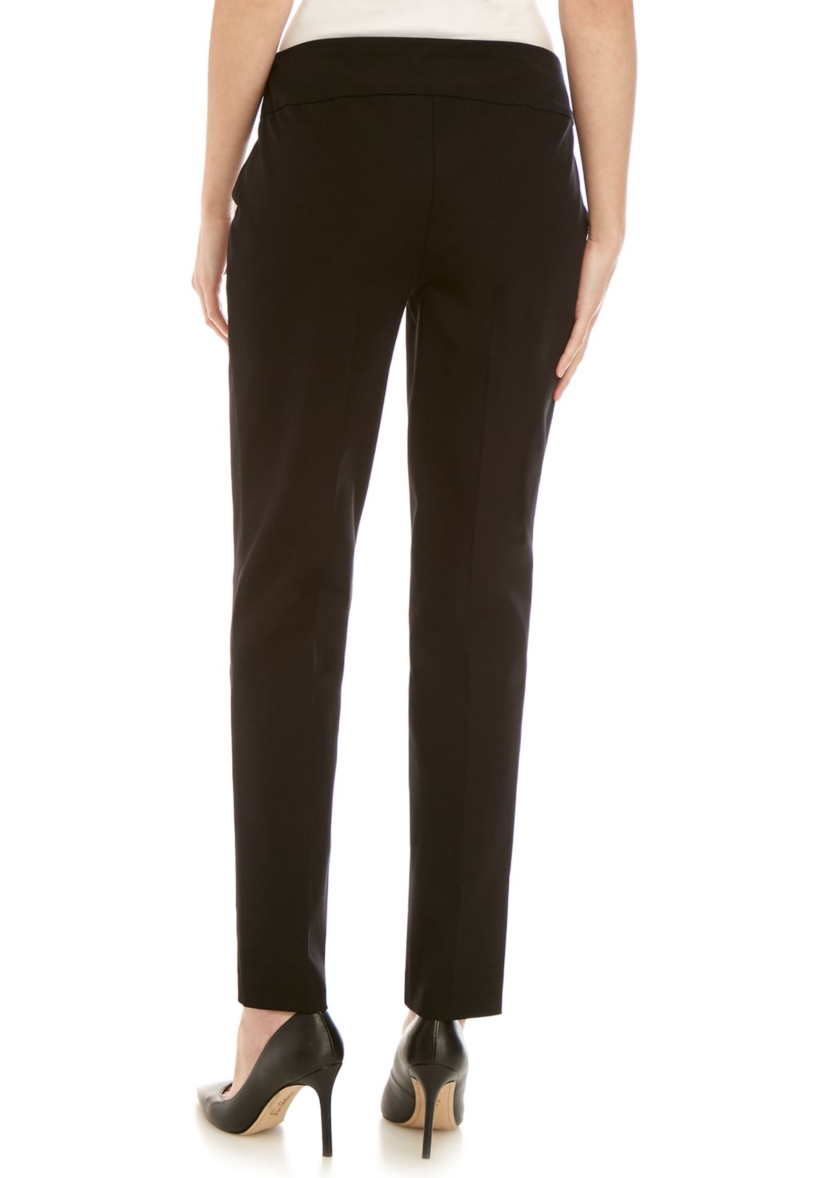 Ashley Bi Stretch Straight Leg Pull On Pants 