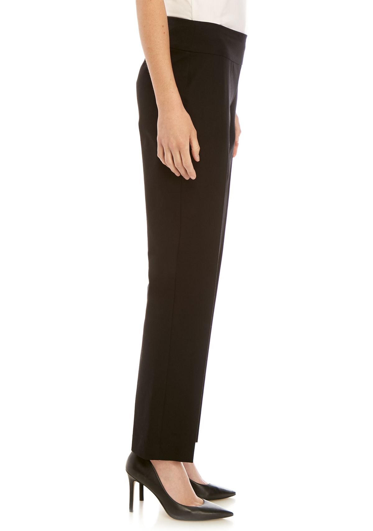 Ashley Bi Stretch Straight Leg Pull On Pants 