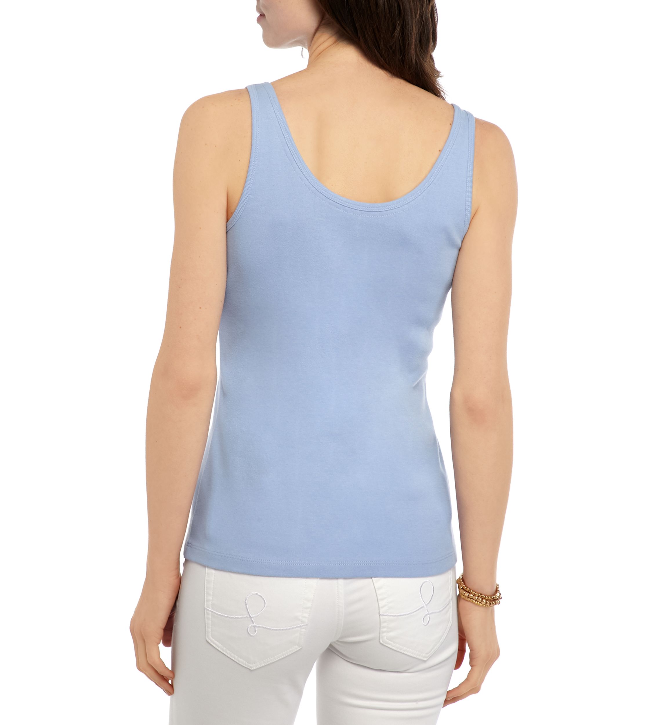 Womens Sleeveless Scoop Neck Tank