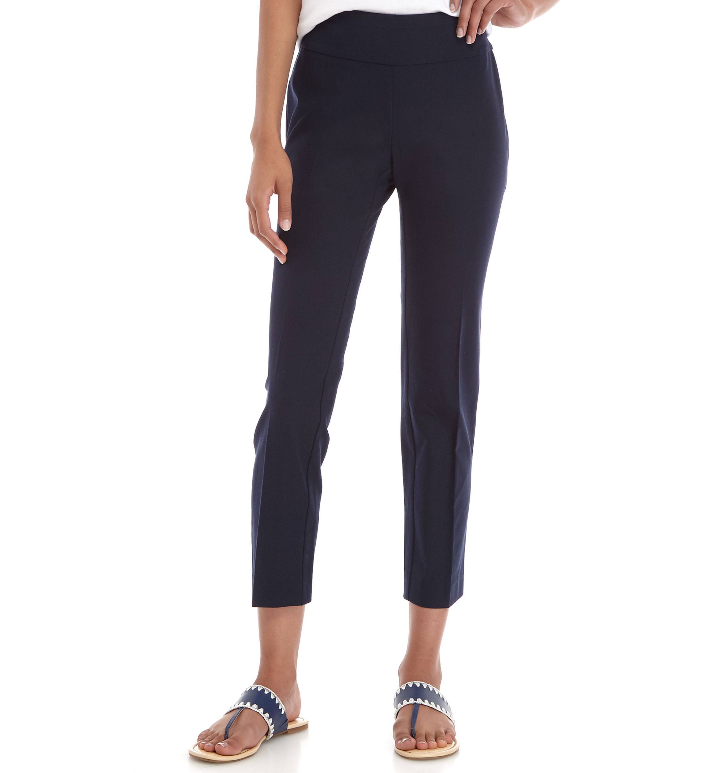 Ashley Bi Stretch Pull On Pants - Short