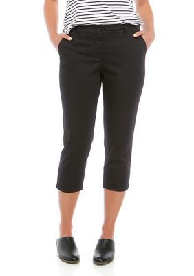 Crown & Ivy™ Women's Rolled Chino Cropped Pants | belk