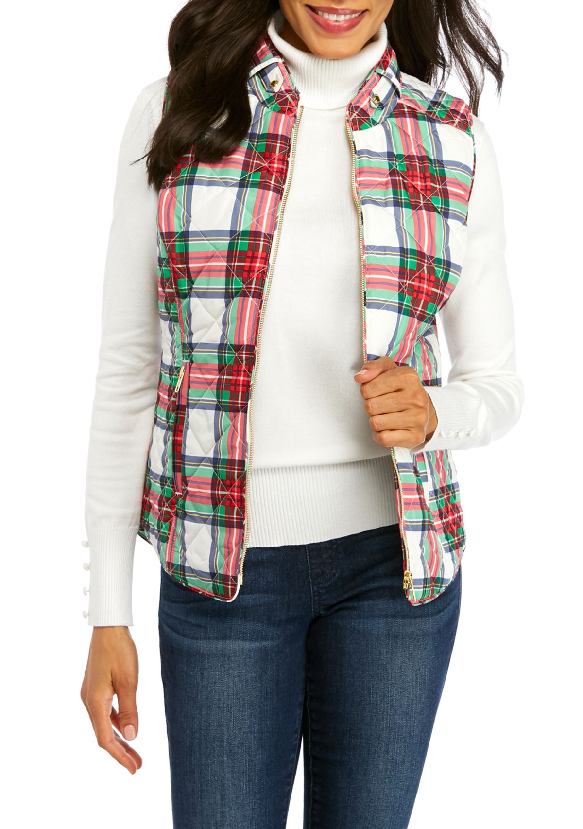 Womens Sleeveless Quilted Vest