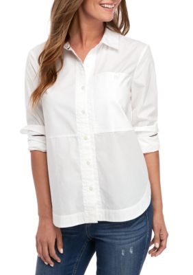 Long Sleeve Solid Button Up Shirt | belk
