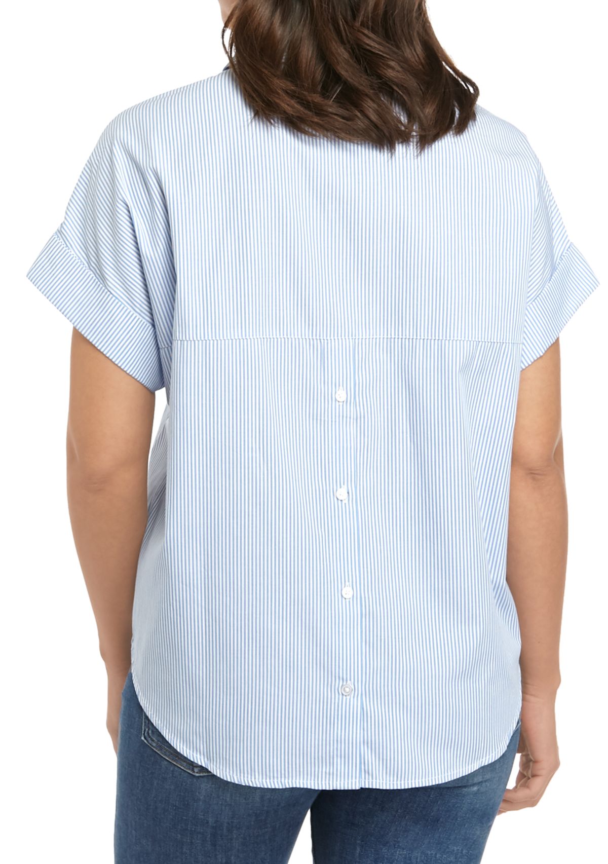 Womens Short Sleeve Pop Over Top