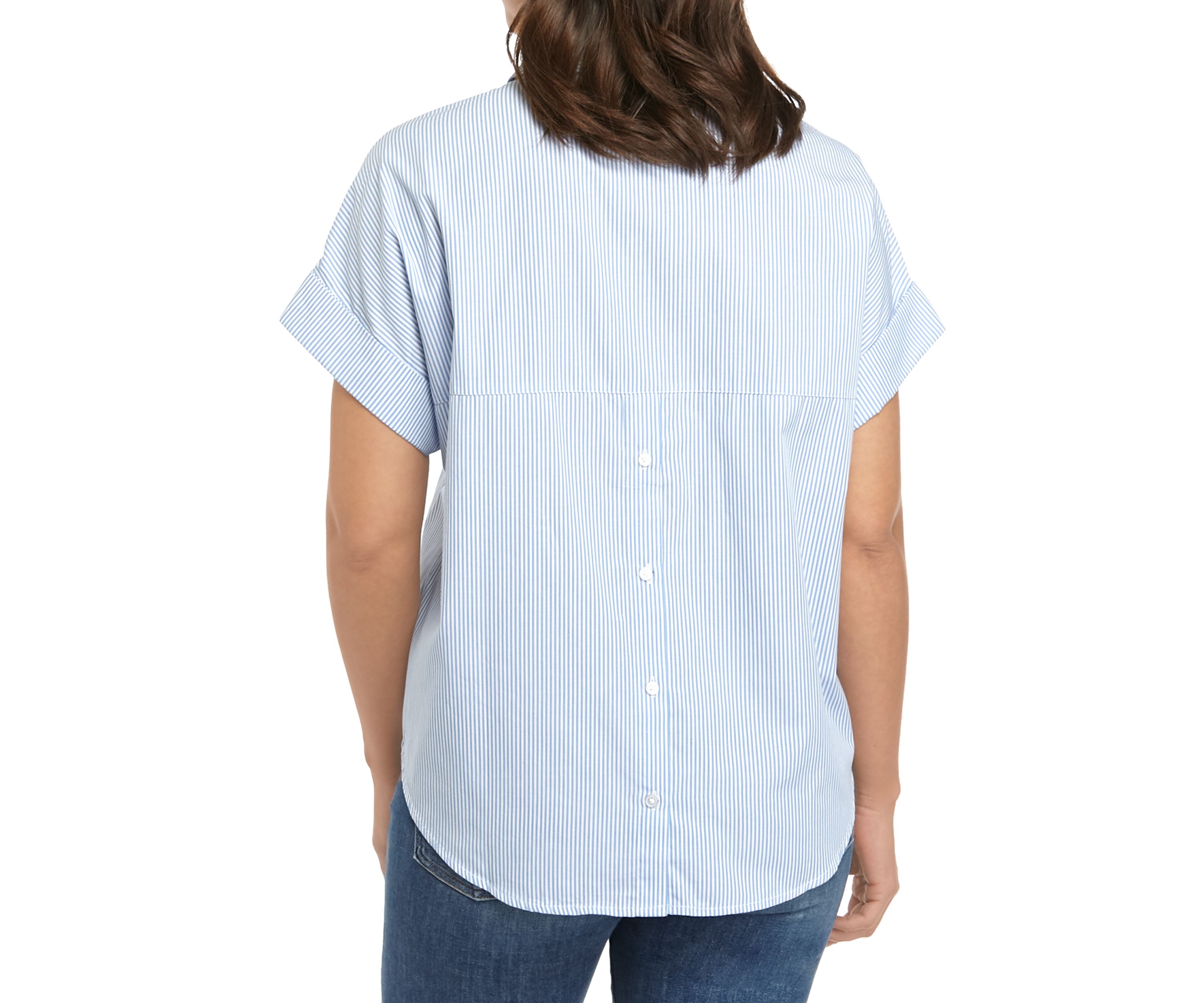 Womens Short Sleeve Pop Over Top