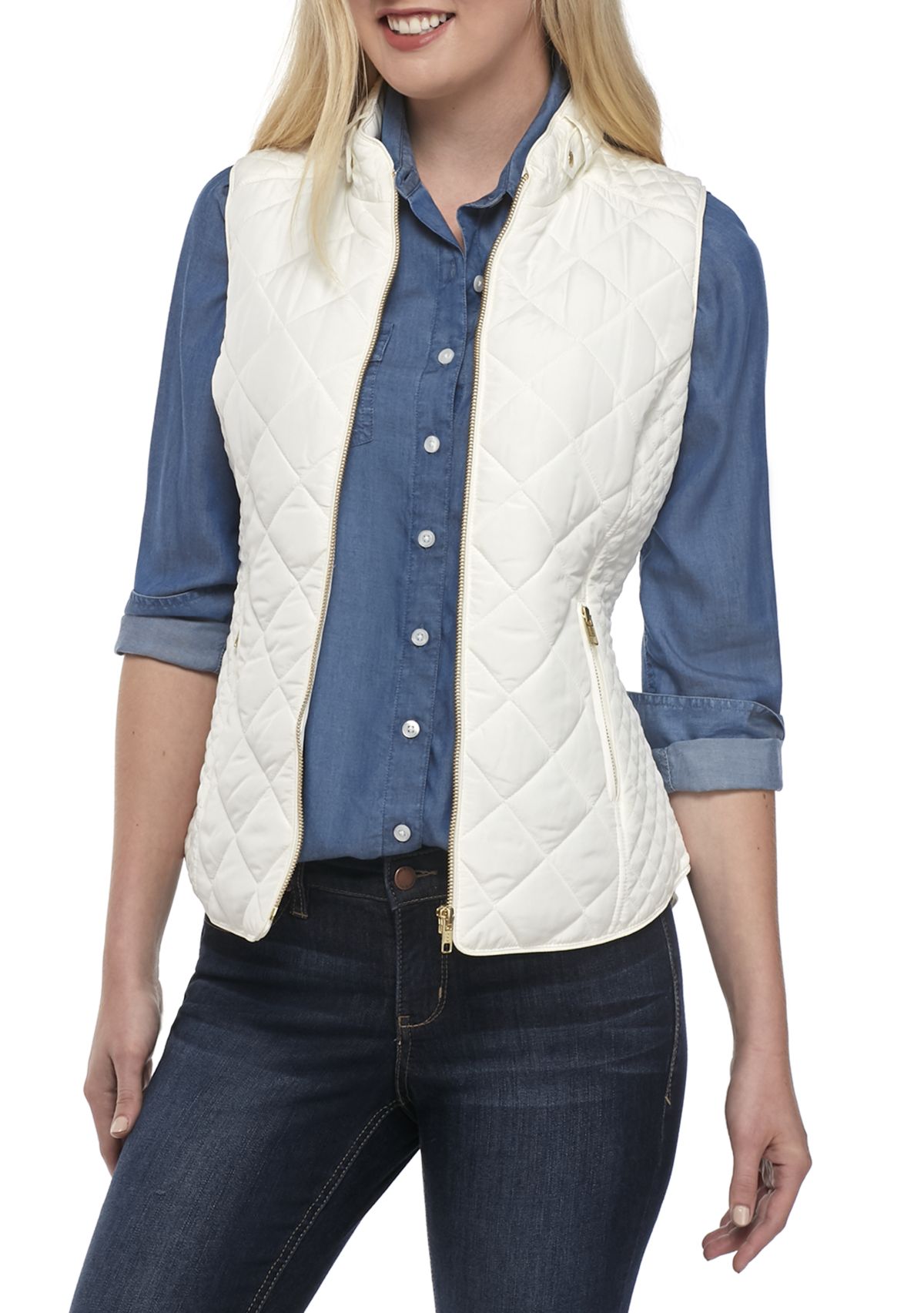 Petite Quilted Vest