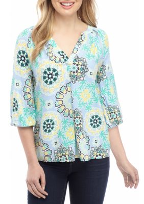 crown & ivy peasant top