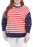 Plus Size Long Sleeve Sweeper Top 