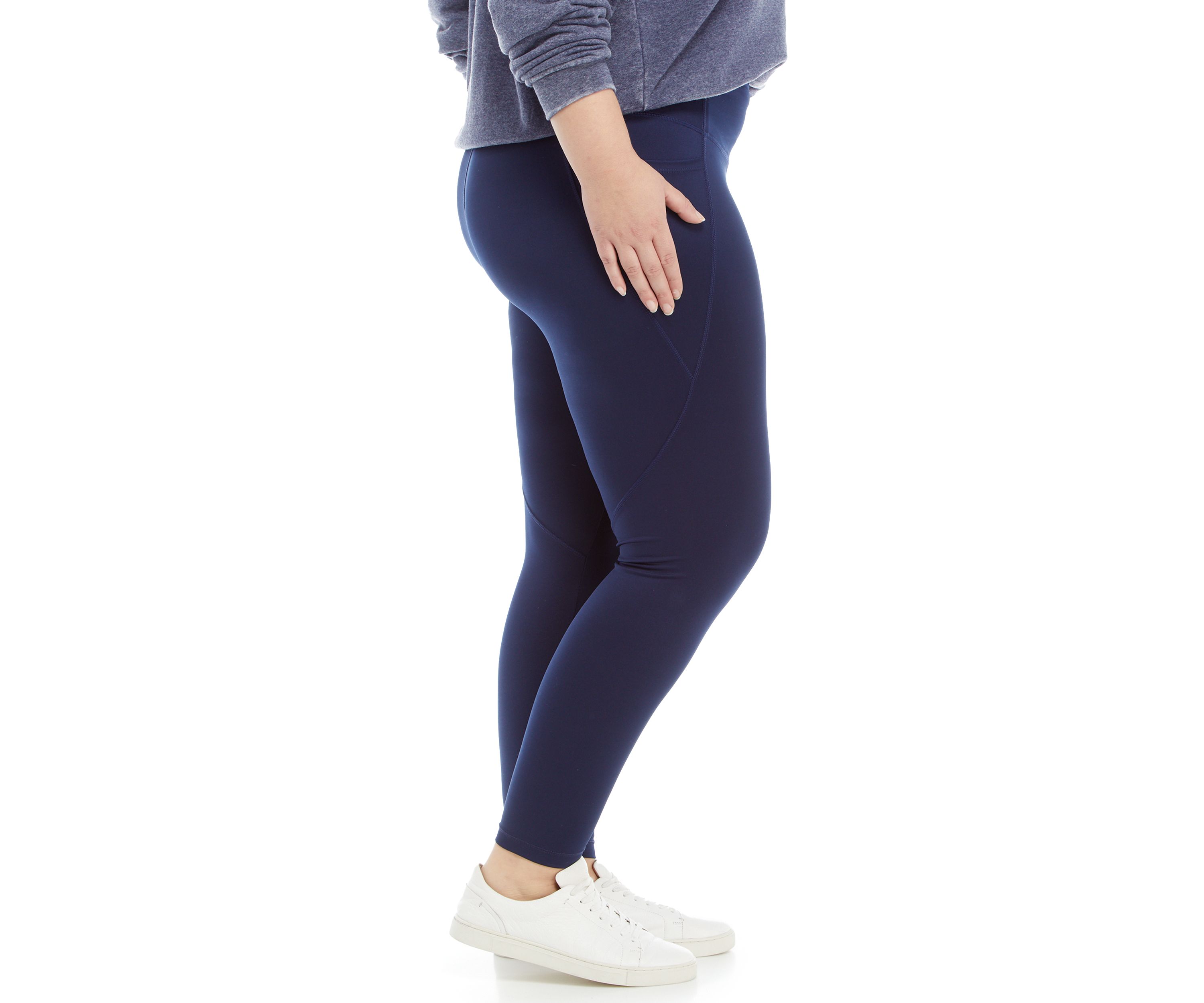 Plus Size Solid Leggings 