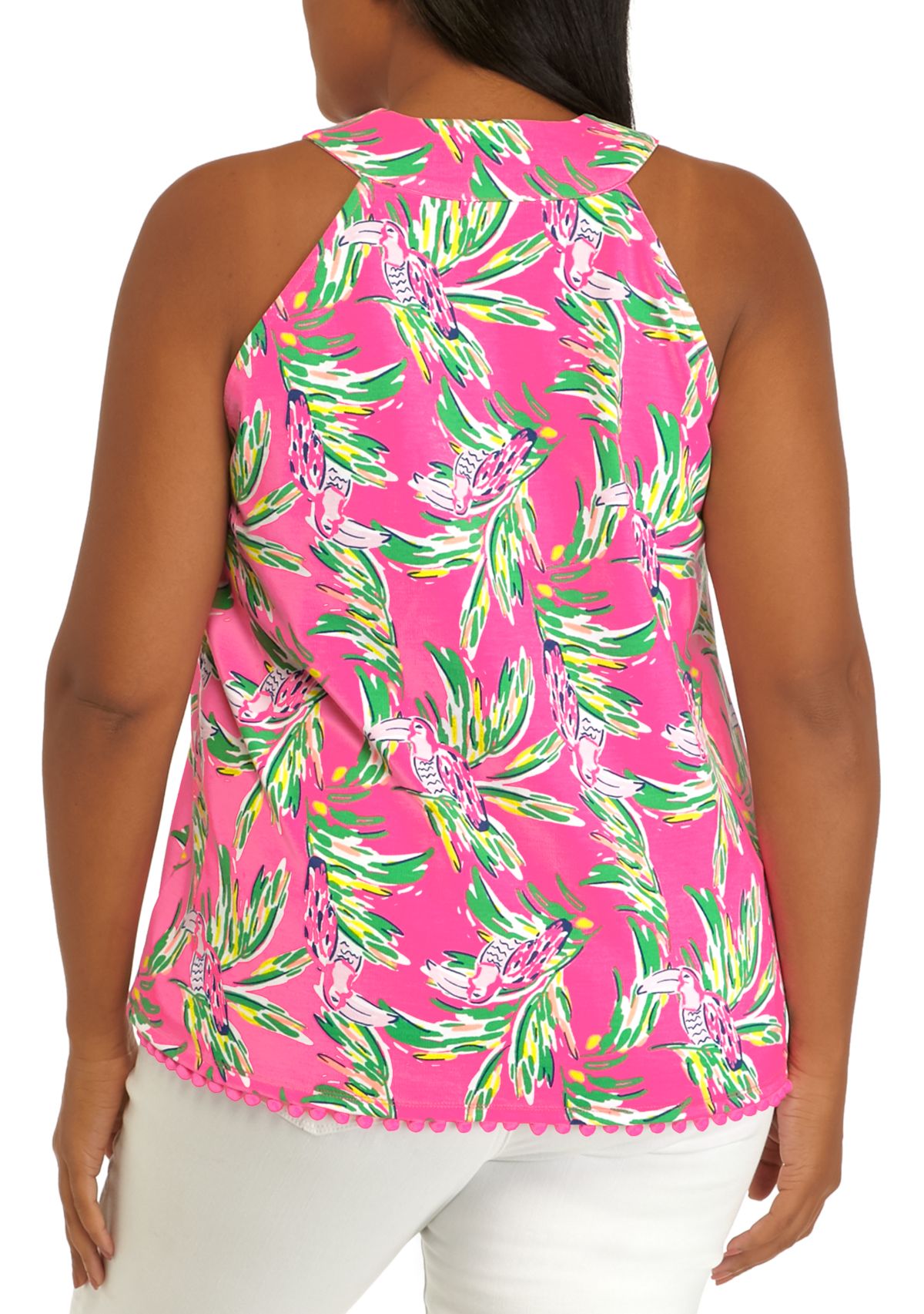 Plus Size Halter Neck Tank Top