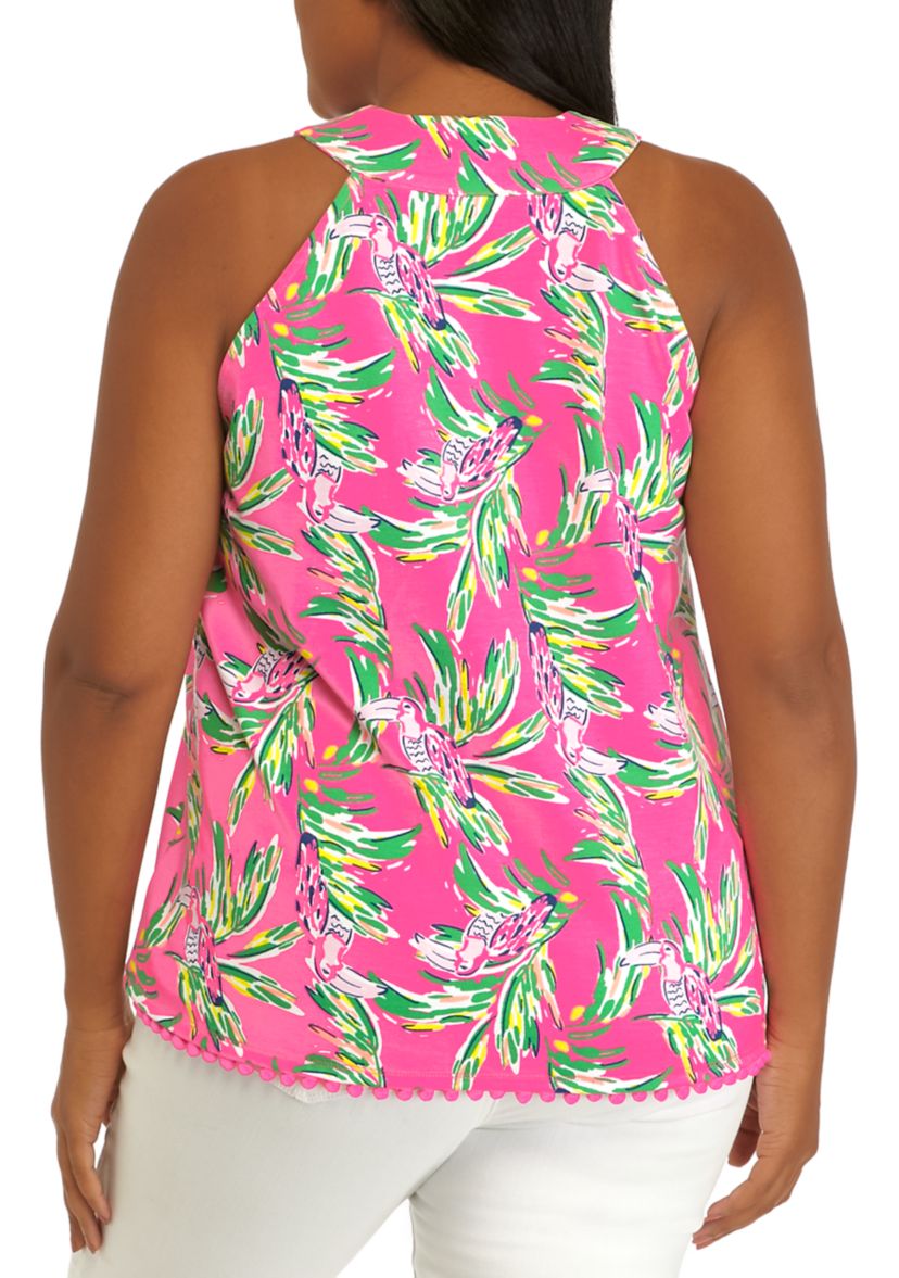 Plus Size Halter Neck Tank Top