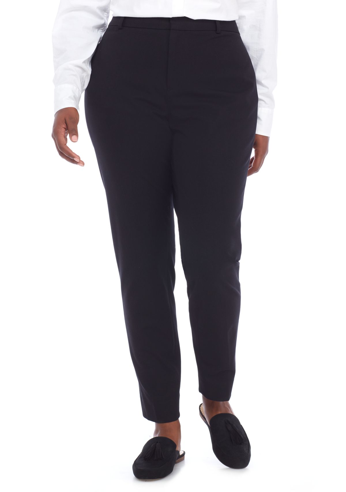 Plus Size Cary Fly Front Bi-Stretch Pants