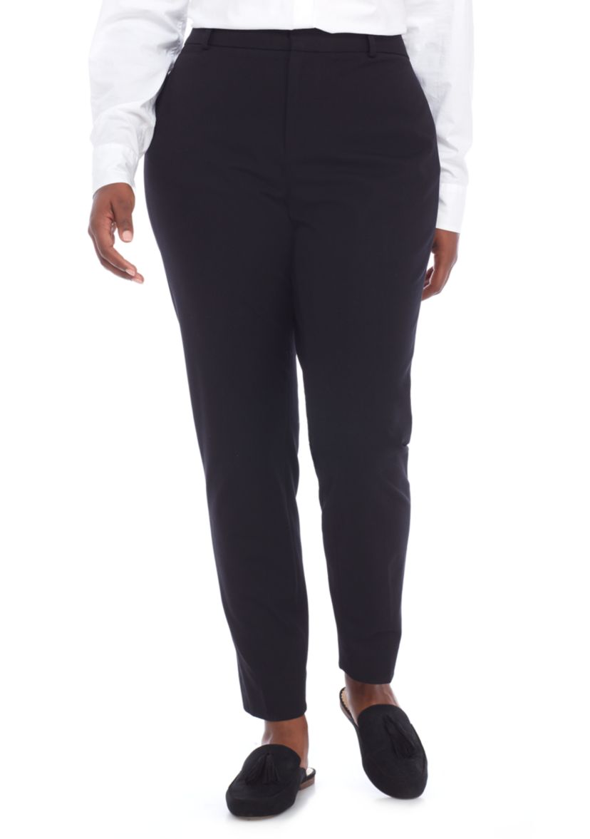 Plus Size Cary Fly Front Bi-Stretch Pants