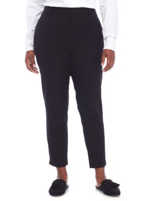 Plus Cary Bi Stretch Fly Front Pants - Short Length