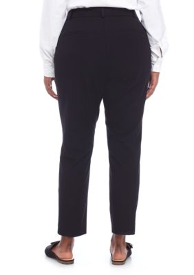 Plus Cary Bi Stretch Fly Front Pants - Short Length