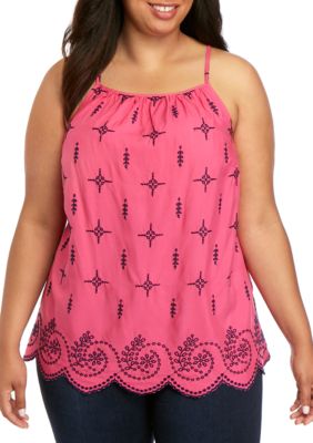 belk plus size tops