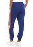 Womens Side Stripe Joggers with Ribbed Cuffs 