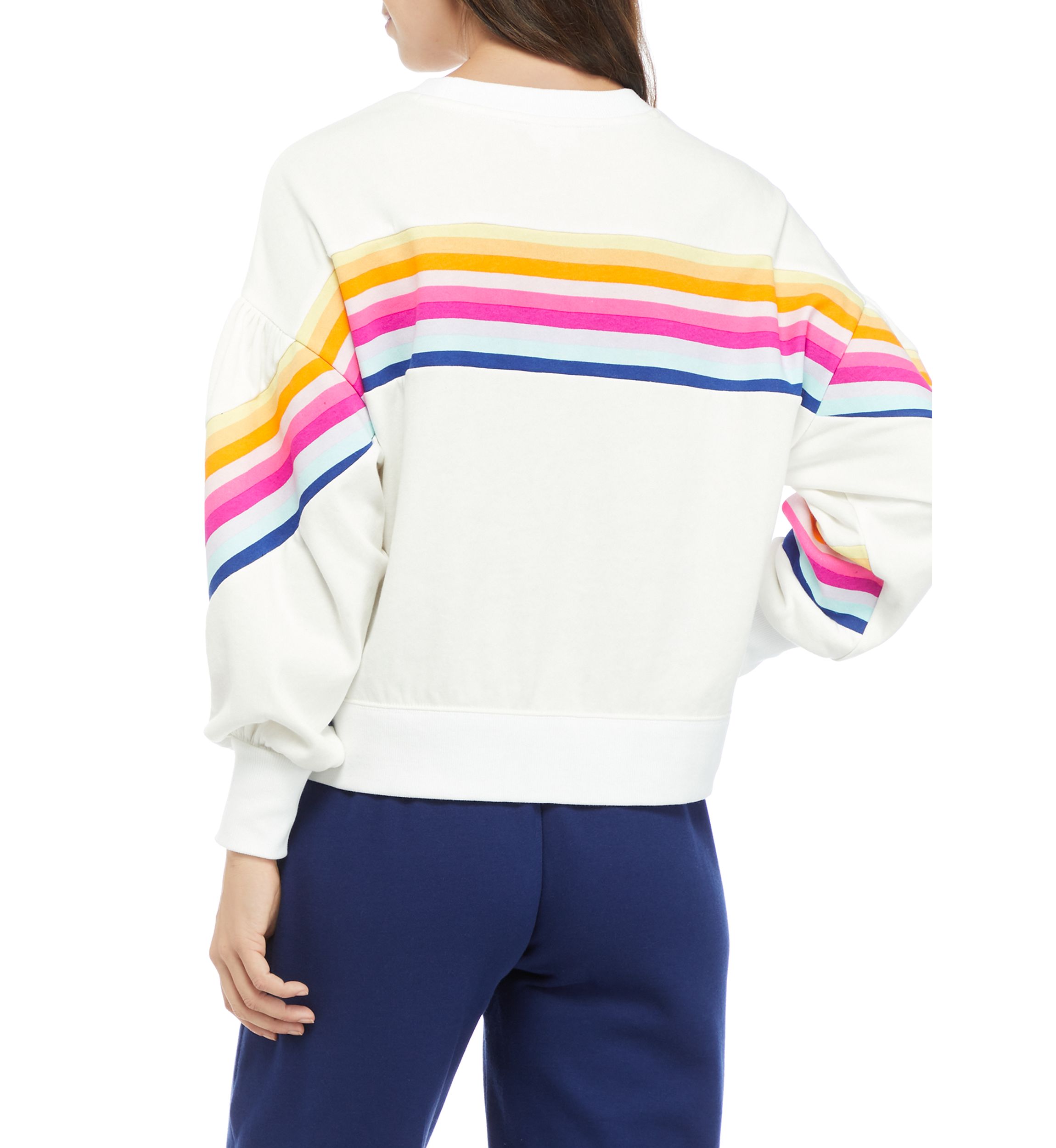 Womens Drop Shoulder Cropped Sweatshirt