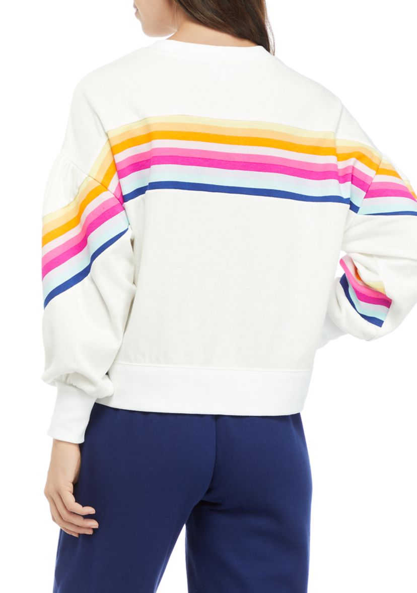 Womens Drop Shoulder Cropped Sweatshirt