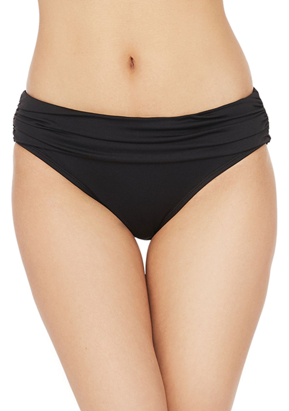 Power Shirred Band Hipster Swim Bottoms 