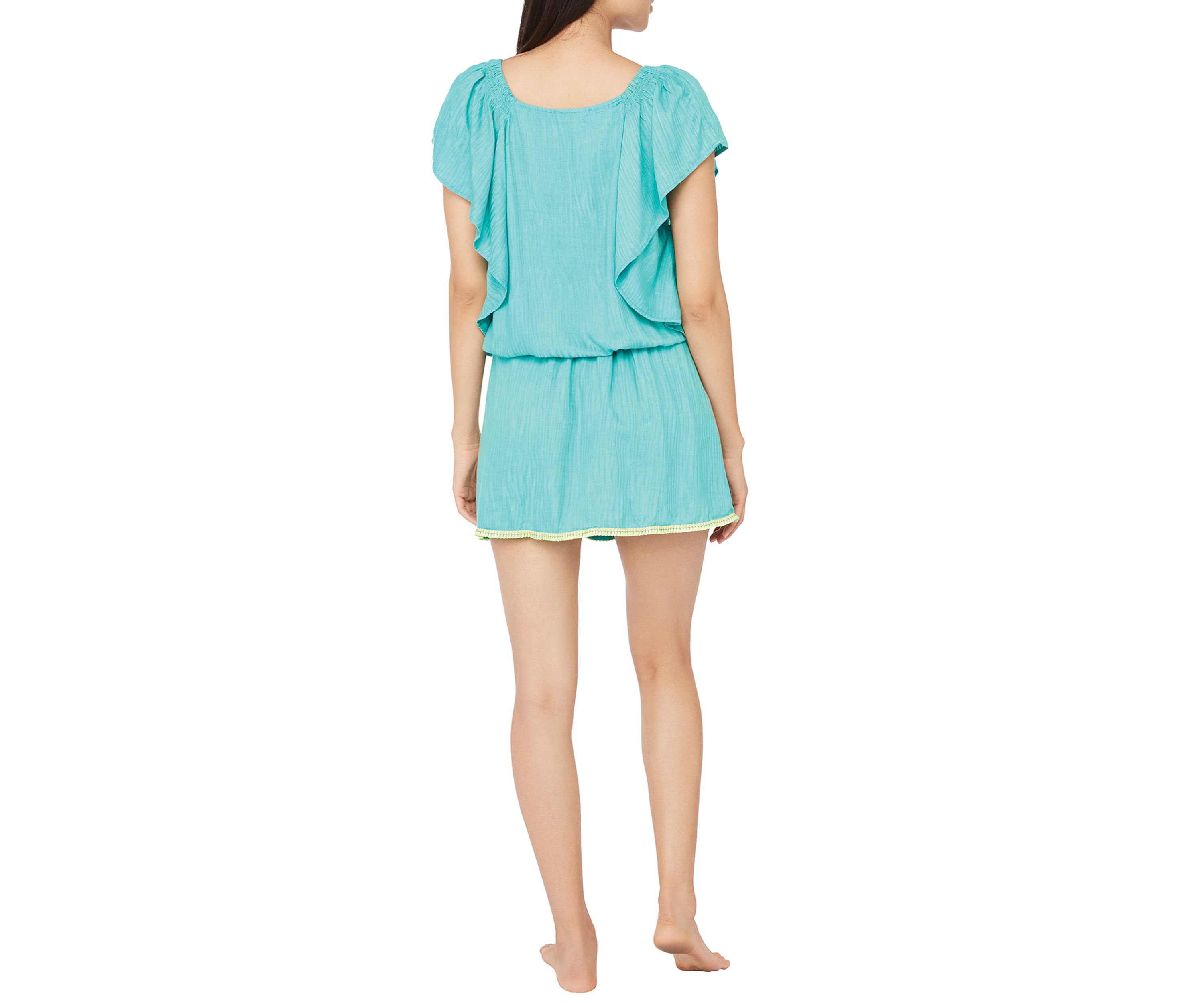 Cascais Wave Flutter Sleeve Tunic Swim Cover Up 