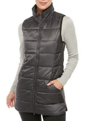 Zelos long puffer sales vest