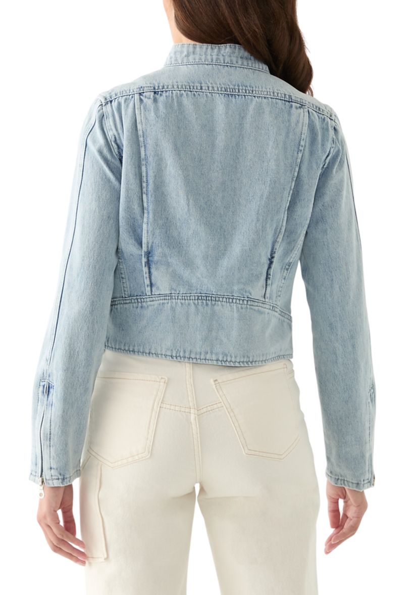 Womens Zip Up Denim Jacket