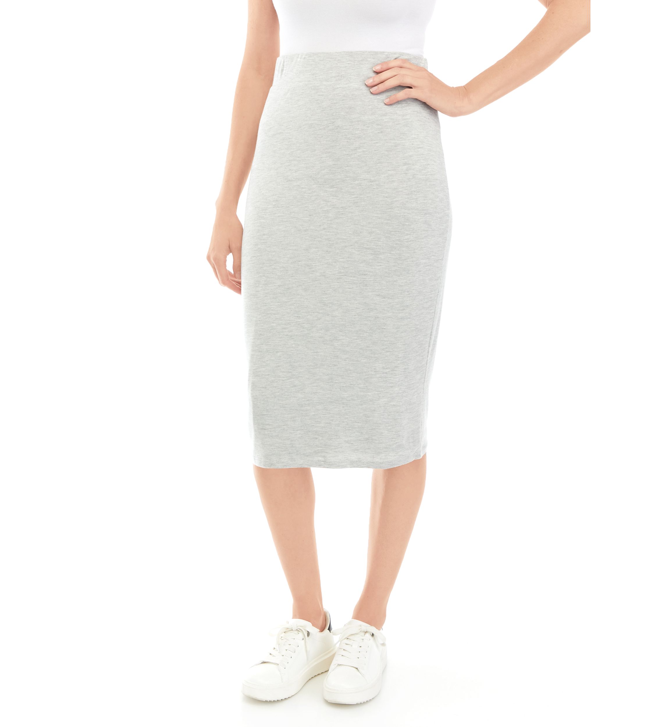 Womens Solid Knit Tube Skirt