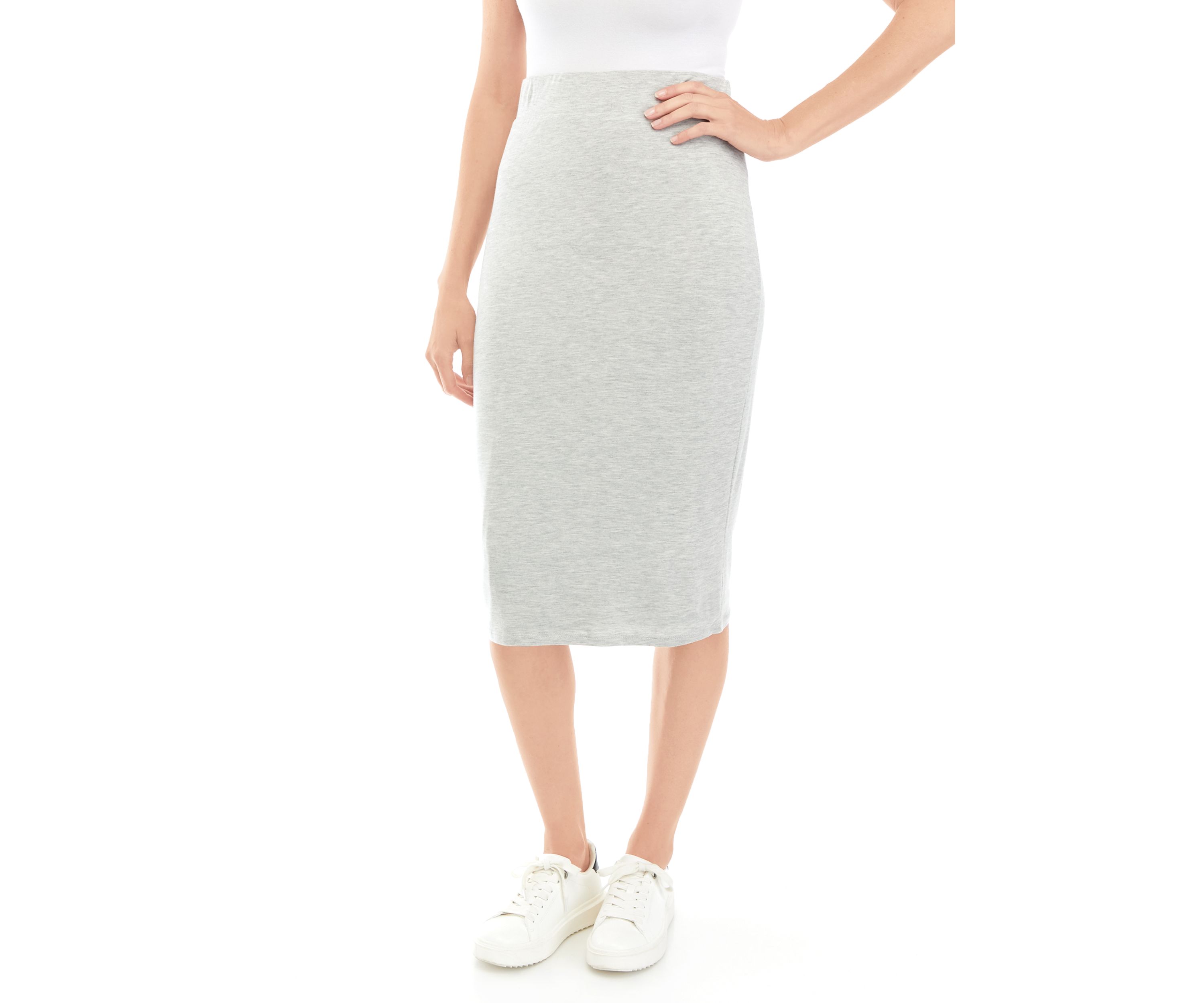 Womens Solid Knit Tube Skirt