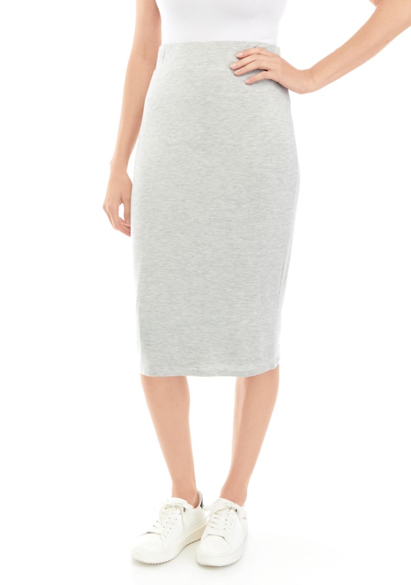 Womens Solid Knit Tube Skirt