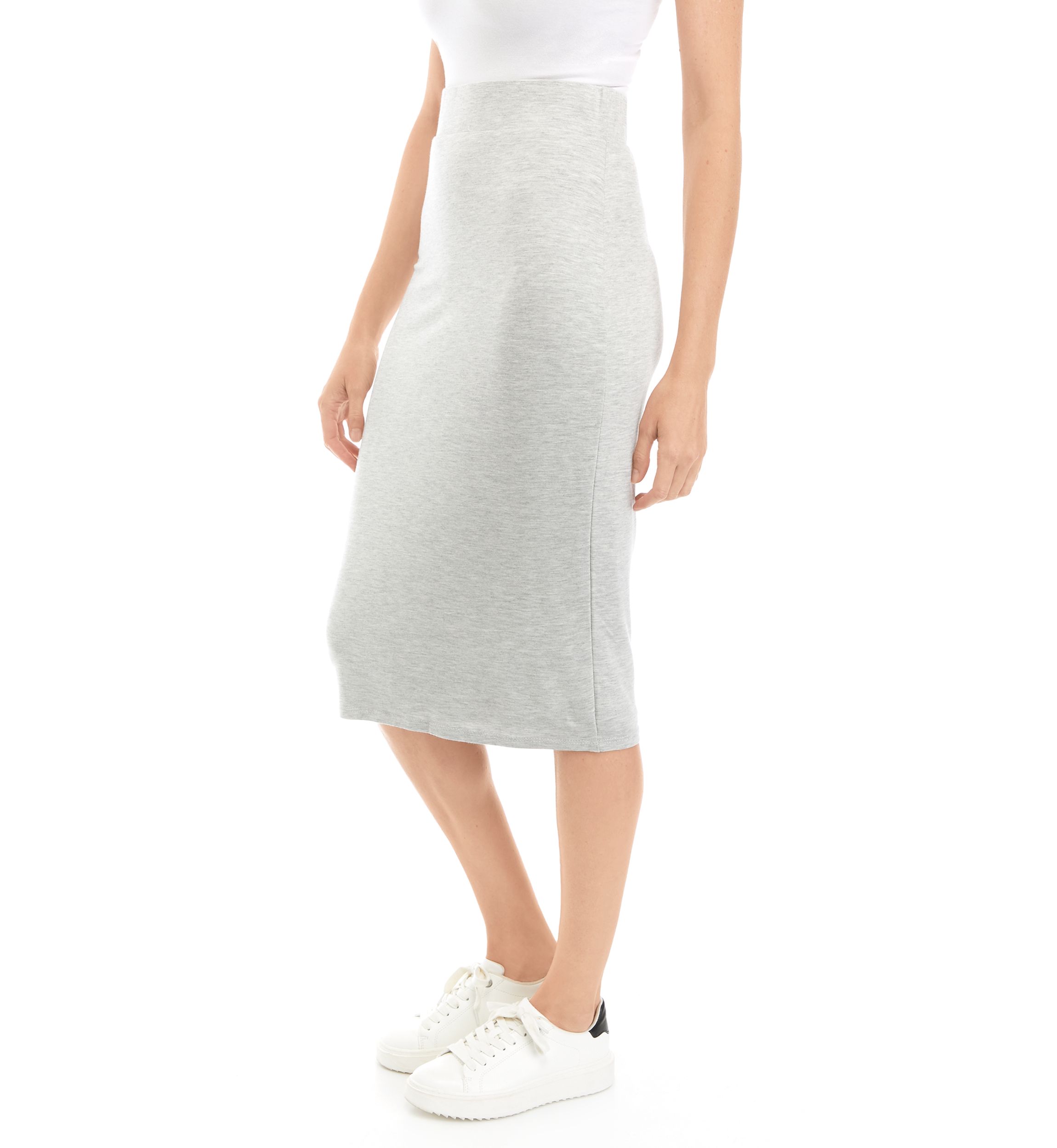 Womens Solid Knit Tube Skirt