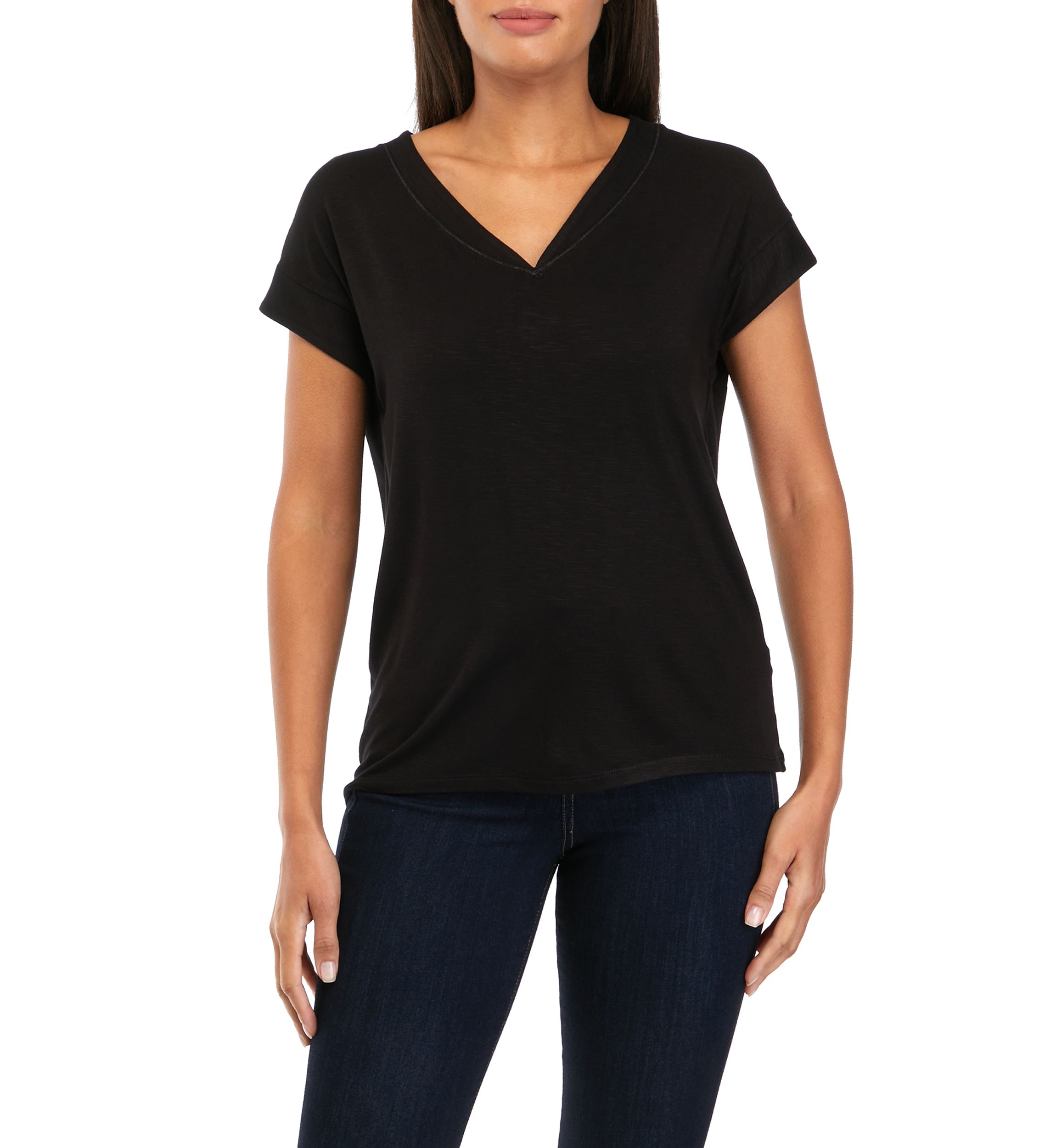 Womens Solid Knit Top